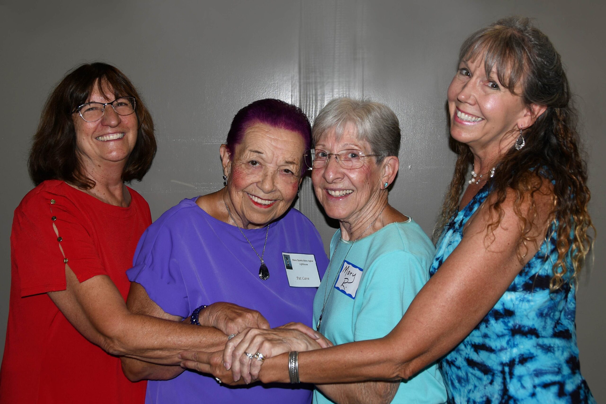 Leadership team from left to right: Mary Jo McKean, Pat Cave, Mary Rasmussen and Karen Bouteiller