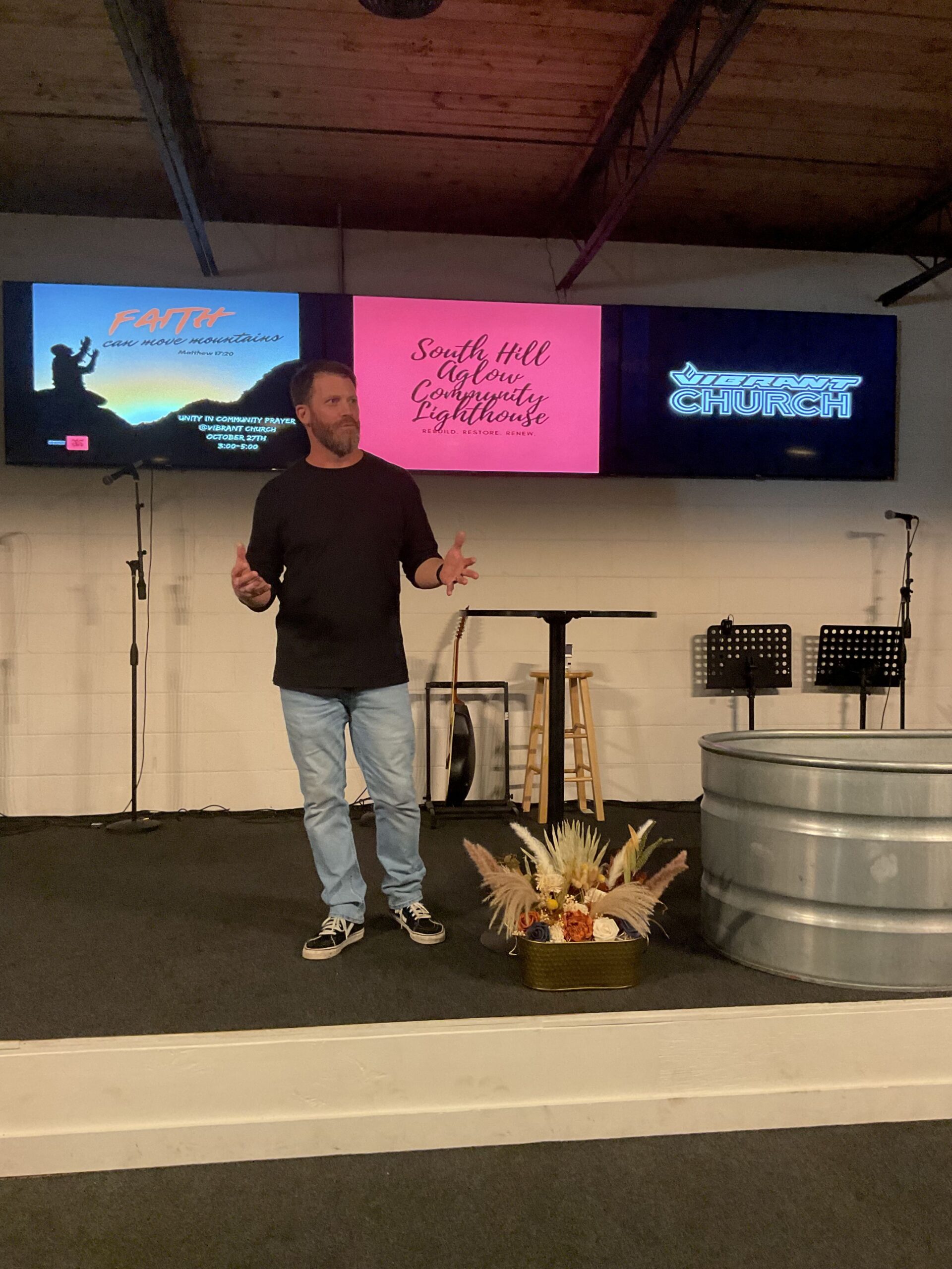 Pastor Joey Hanel shared pieces of his journey from imprisonment to empowerment because of Christ! He also shared Vibrant's miraculous steps in South Hill.