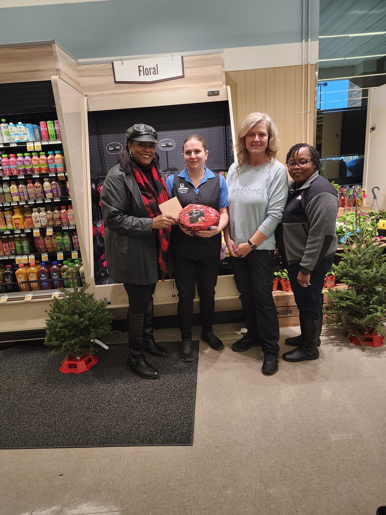 Rachel, Kayla Haman, Treena White, Angel Tree Prison Ministry coordinator, and LaTonja